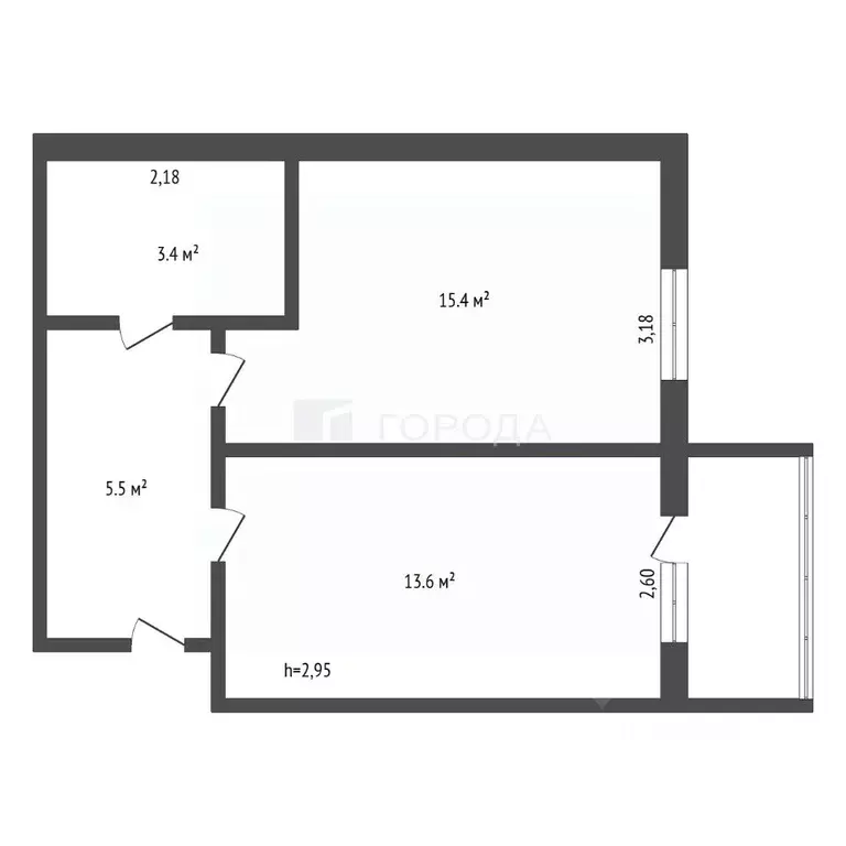 1-к кв. Алтайский край, Белокуриха Советская ул., 22/4 (38.0 м) - Фото 2