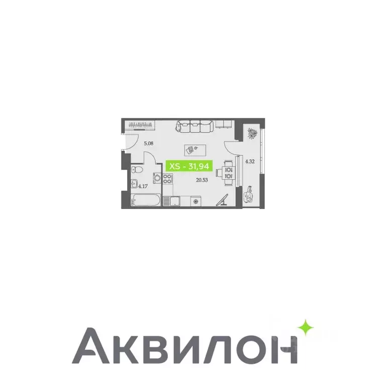 Студия Архангельская область, Архангельск Троицкий просп., 110 (31.94 ... - Фото 0