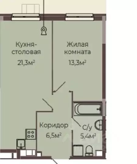 1-к кв. Нижегородская область, Нижний Новгород Соцгород жилрайон, 1-й ... - Фото 0