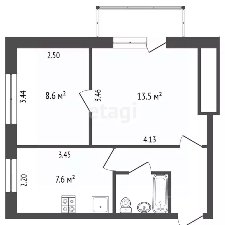 2-к кв. Москва Щелковское ш., 33 (37.0 м) - Фото 2