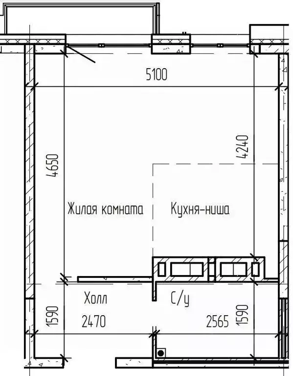 Студия Ростовская область, Ростов-на-Дону Кировский просп., 118 (32.0 ... - Фото 2
