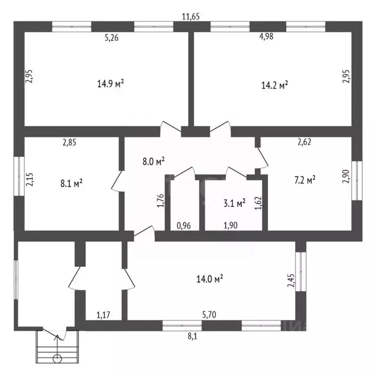 Дом в Амурская область, Белогорский муниципальный округ, с. ... - Фото 1