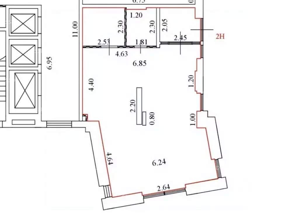 Помещение свободного назначения в Москва Тюменский проезд, 3к8 (71 м) - Фото 1