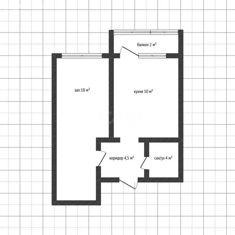 1-комнатная квартира: Майкоп, Степная улица, 170 (34 м) - Фото 1