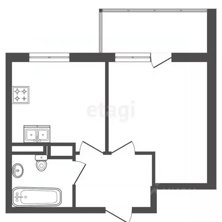 1-к кв. Санкт-Петербург Черниговская ул., 13к2 (36.1 м) - Фото 2