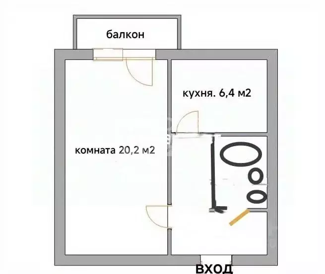 1-к кв. Москва Беломорская ул., 10К3 (31.9 м) - Фото 1