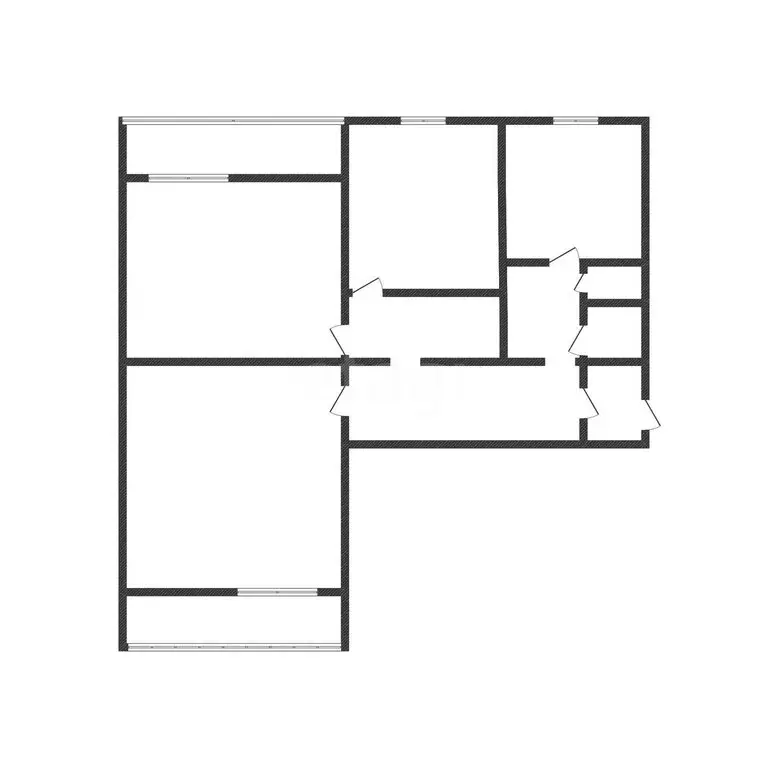 3-комнатная квартира: Строитель, улица Победы, 5 (71 м) - Фото 1