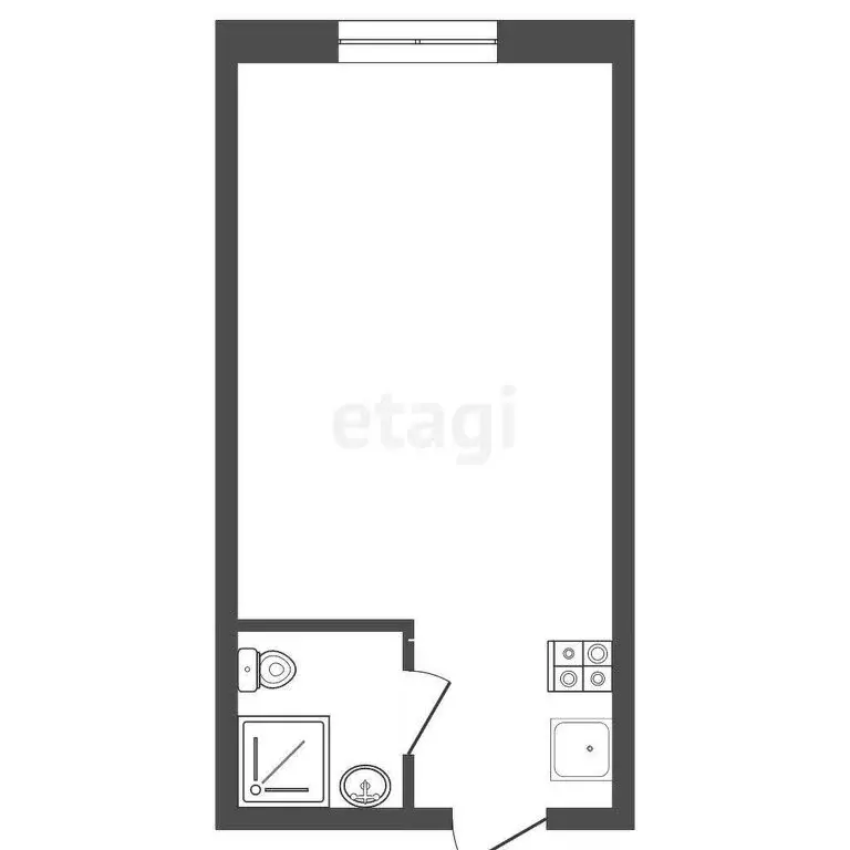 1к в -комнатной квартире (16.7 м) - Фото 1