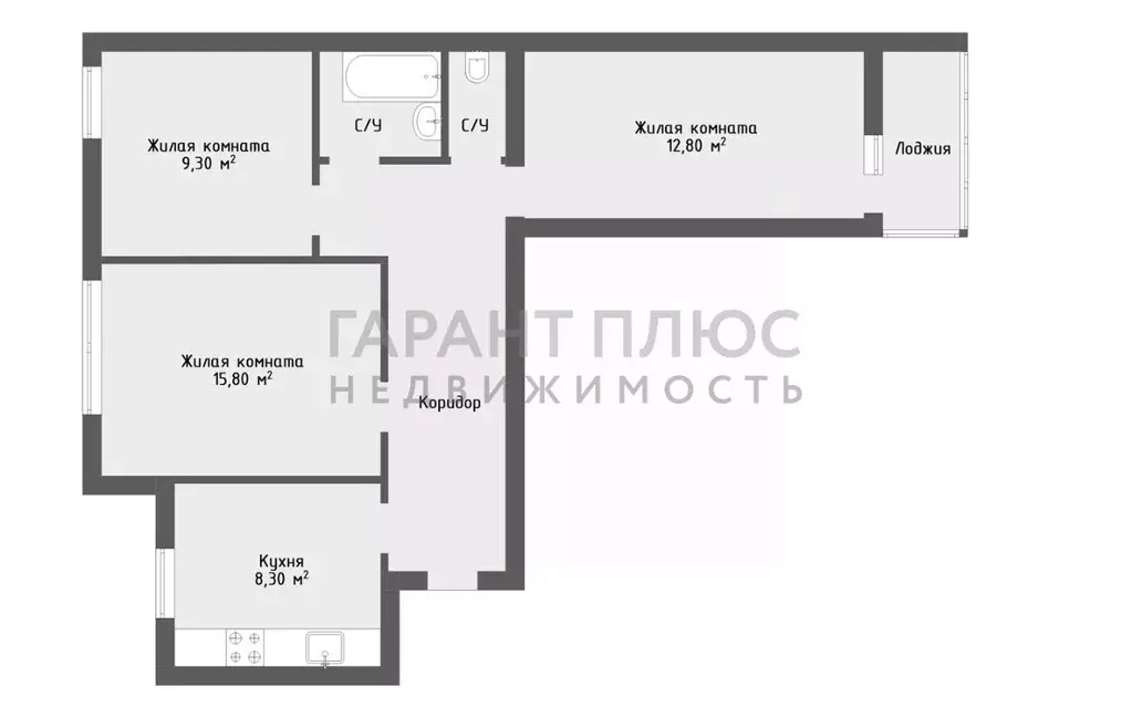 3-к кв. Липецкая область, Липецк ул. П.А. Папина, 17 (60.6 м) - Фото 2