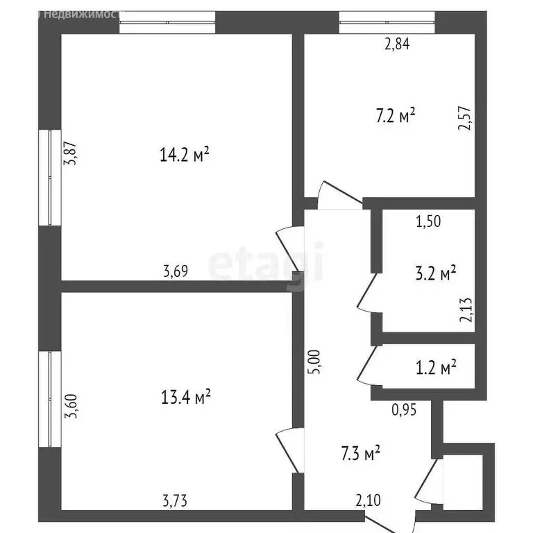 2-комнатная квартира: Кемерово, улица Халтурина, 3 (47.1 м) - Фото 0