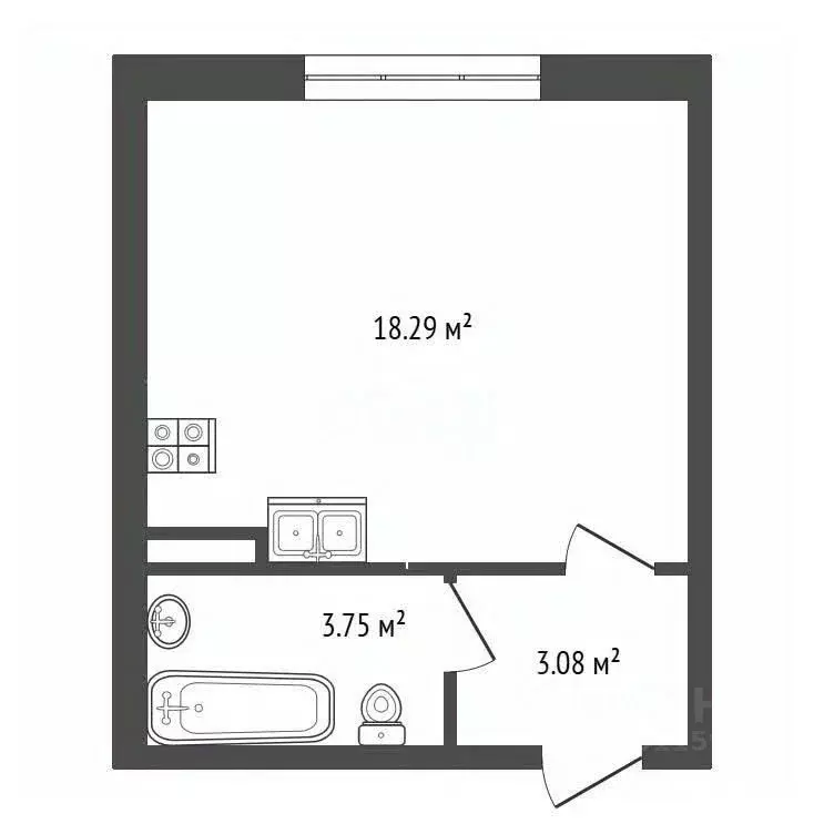 Студия Чувашия, Чебоксары ул. Академика В.Н.Челомея, 7 (25.2 м) - Фото 1