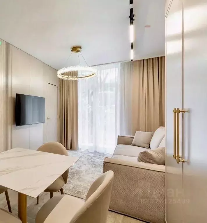 1-к кв. Краснодарский край, Сочи Новый Сочи мкр, ул. Цюрупы, 13Д (36.4 ... - Фото 1