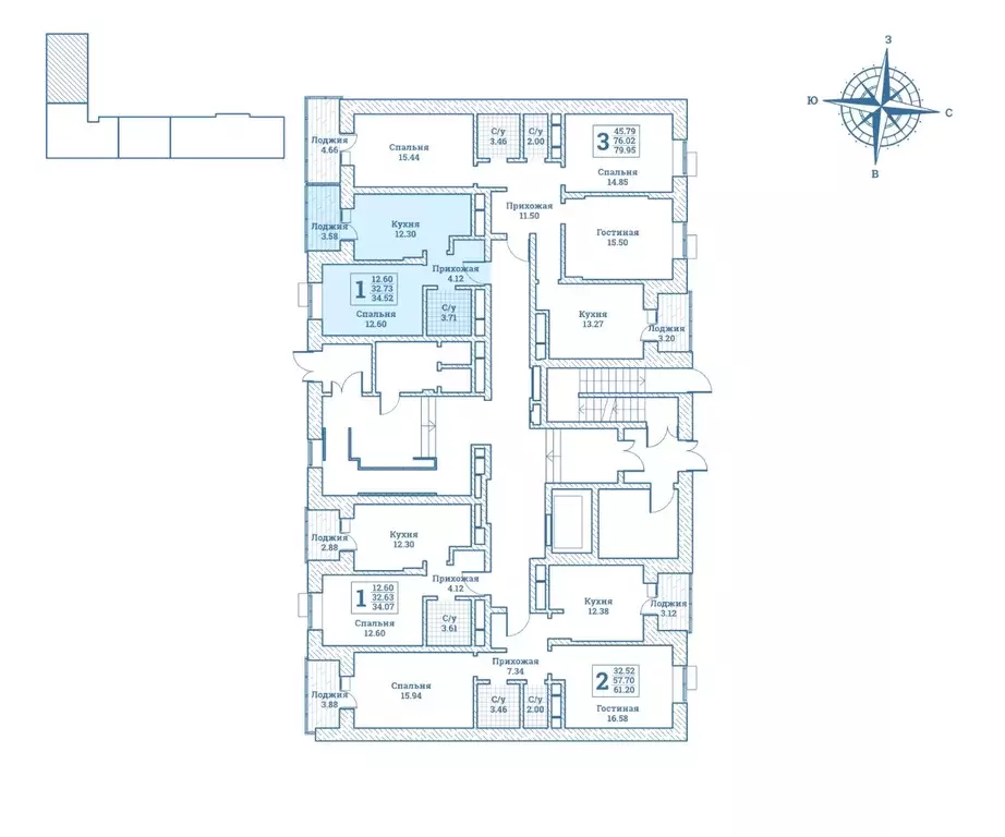 1-к кв. Московская область, Щелково городской округ, Монино пгт ... - Фото 2