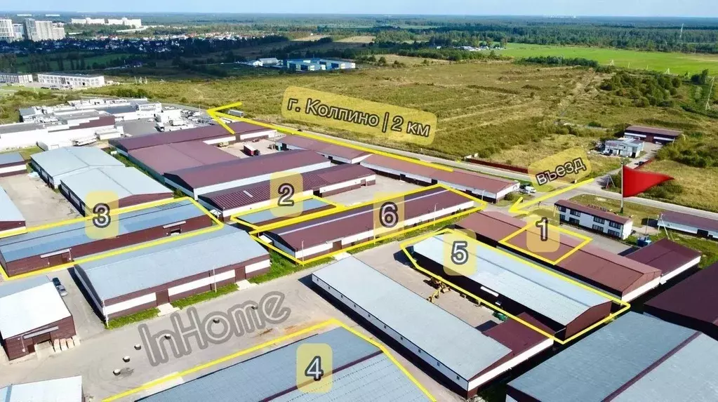 Склад в Ленинградская область, Тосненский район, пос. Тельмана 42к2 ... - Фото 1