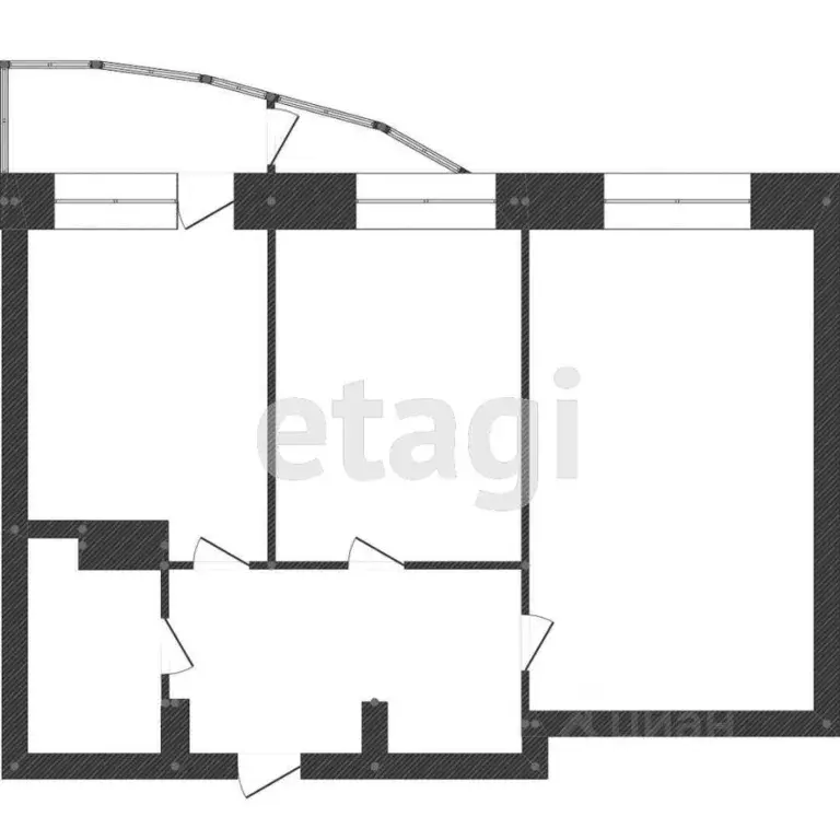 2-к кв. Ханты-Мансийский АО, Сургут Университетская ул., 11 (75.0 м) - Фото 1