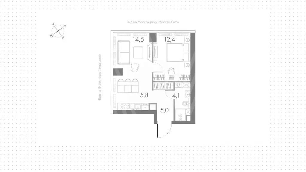 2-к кв. Москва Кутузовский проезд, 16А/1 (42.0 м) - Фото 1