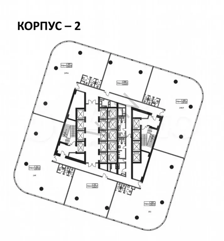 БЦ класса А офис 257,8 м2 - Фото 1