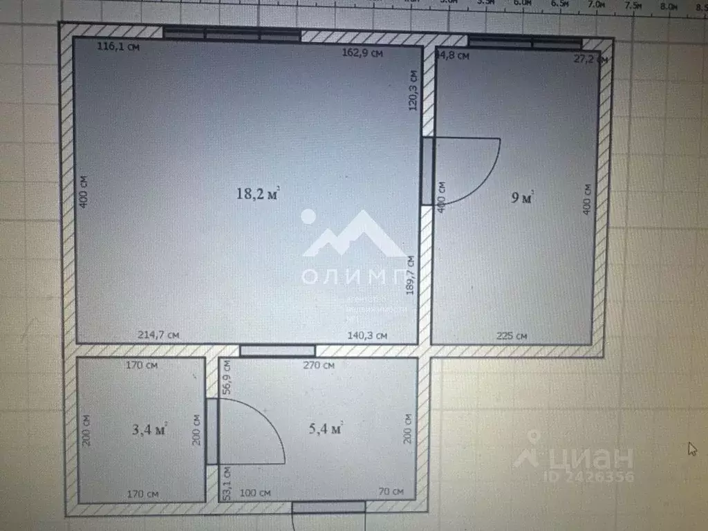 1-к кв. Вологодская область, Вологда Ягодная ул., 10 (36.0 м) - Фото 2