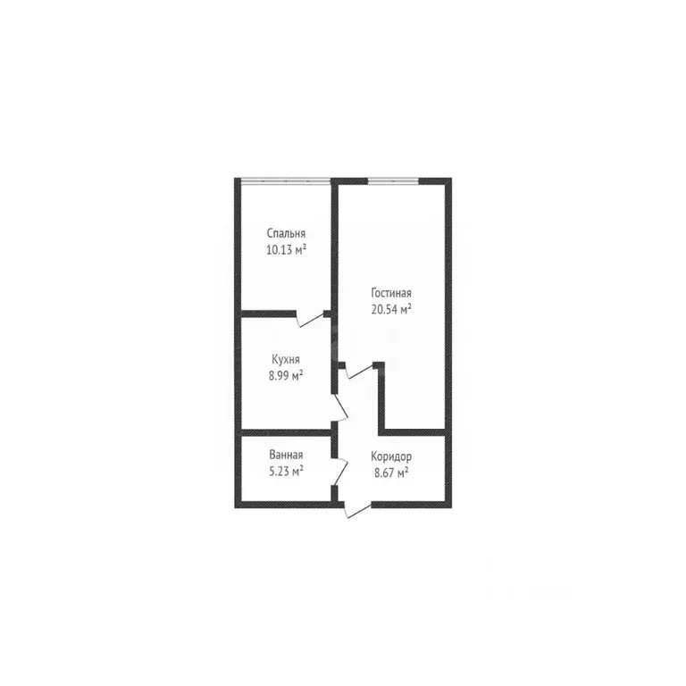 2-к кв. Дагестан, Махачкала ул. Богатырева, 10 (55.0 м) - Фото 2