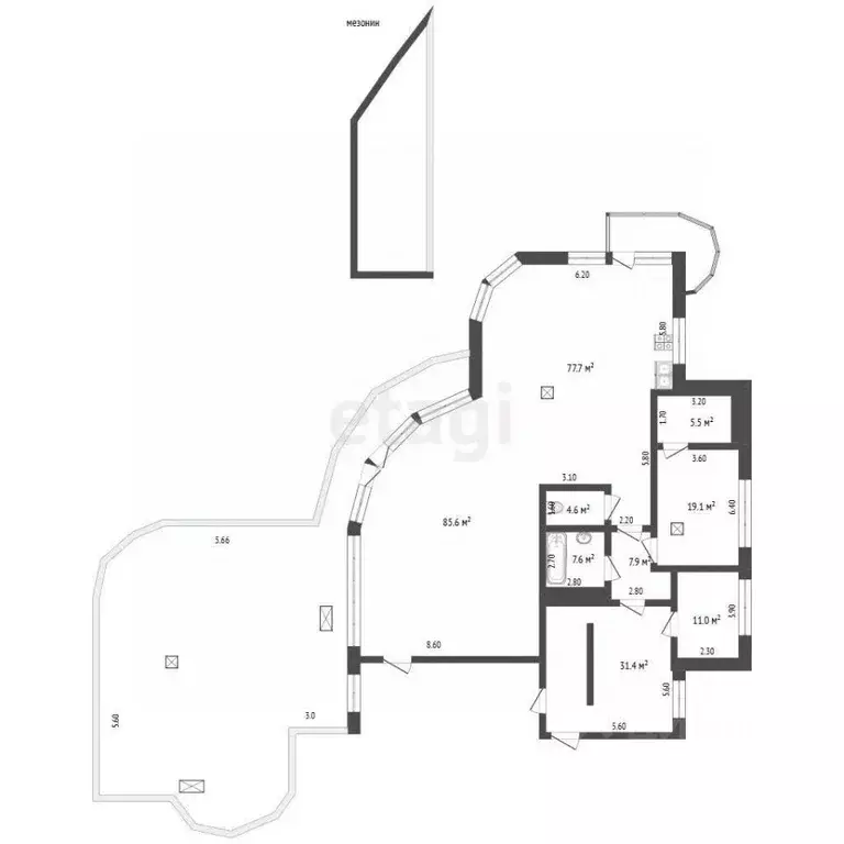 3-к кв. Крым, Ялта муниципальный округ, Ореанда пгт 60 (250.0 м) - Фото 2