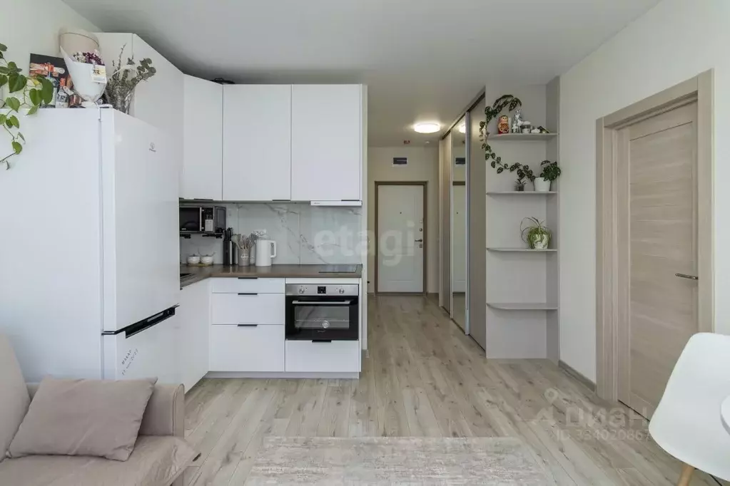 1-к кв. Тюменская область, Тюмень ул. Василия Шамова, 6 (34.6 м) - Фото 1
