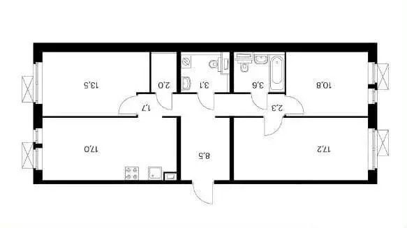 3-комнатная квартира: Котельники, микрорайон Белая Дача, 25к1 (80 м) - Фото 1