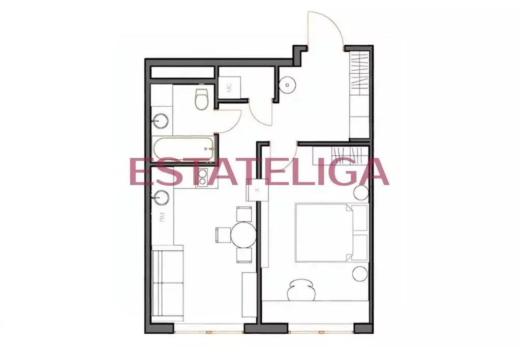 2-к кв. Москва Береговой проезд, 3 (45.0 м) - Фото 2