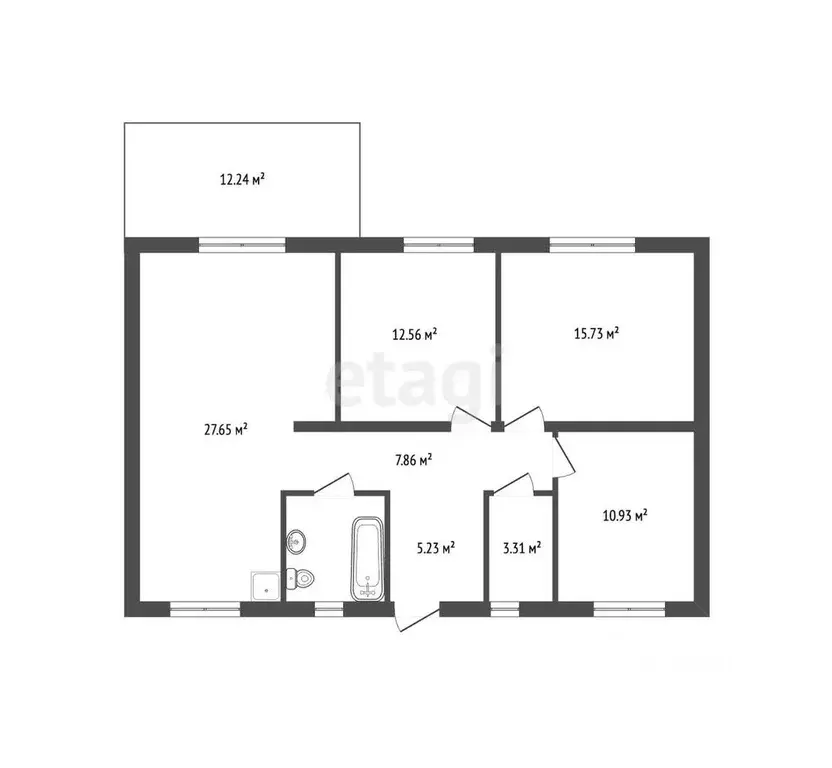 Дом в Пермский край, Пермский муниципальный округ, пос. Объект КРП ул. ... - Фото 1