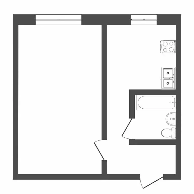1-комнатная квартира: Тюмень, микрорайон Тарманы, Игримская улица, 31 ... - Фото 0