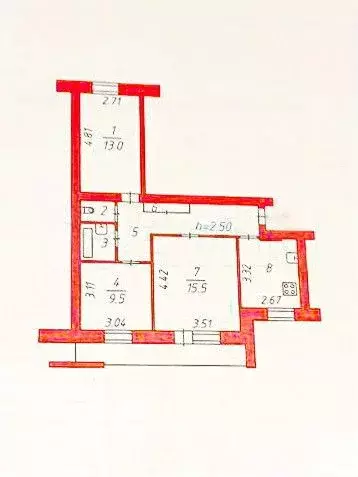 3-к. квартира, 61,6 м, 8/9 эт. - Фото 0