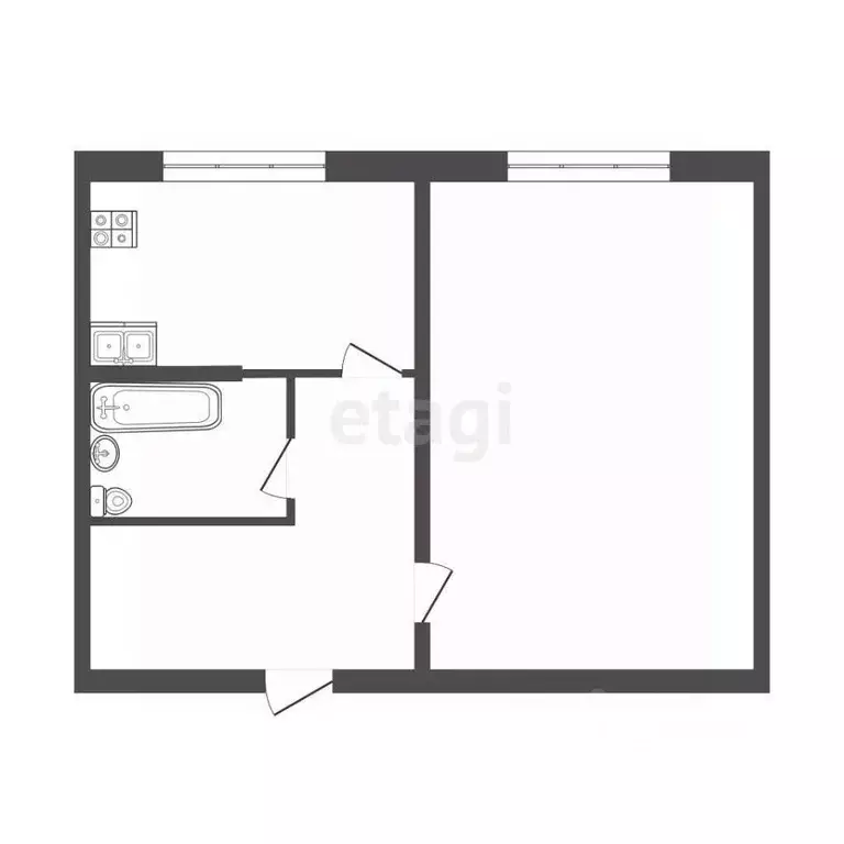 1-к кв. Московская область, Дмитров ул. 2-я Центральная, 3 (32.5 м) - Фото 2