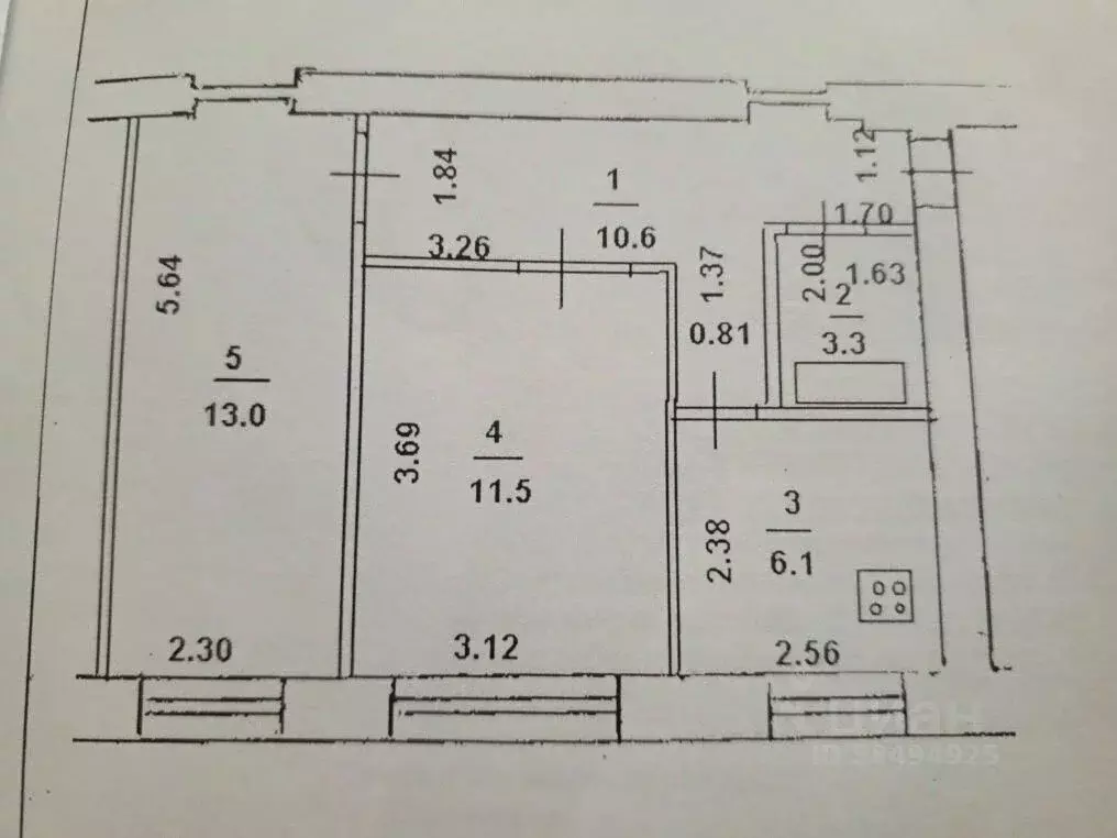 2-к кв. Башкортостан, Уфа ул. Мингажева, 127 (44.5 м) - Фото 2