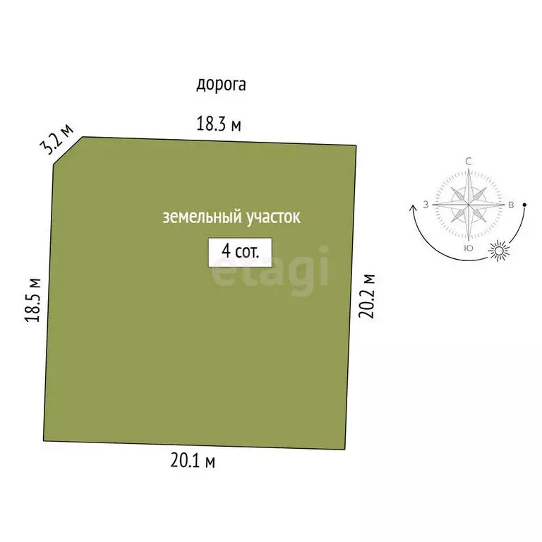 Участок в Тюменская область, Нижнетавдинский муниципальный округ, село ... - Фото 1