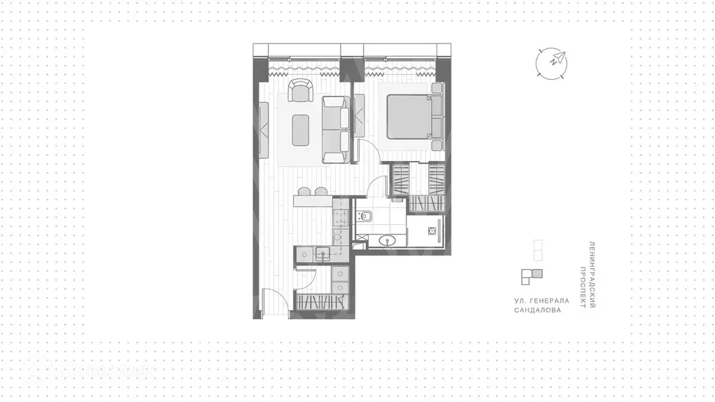 Продаётся 1-к квартира, 49 м - Фото 1