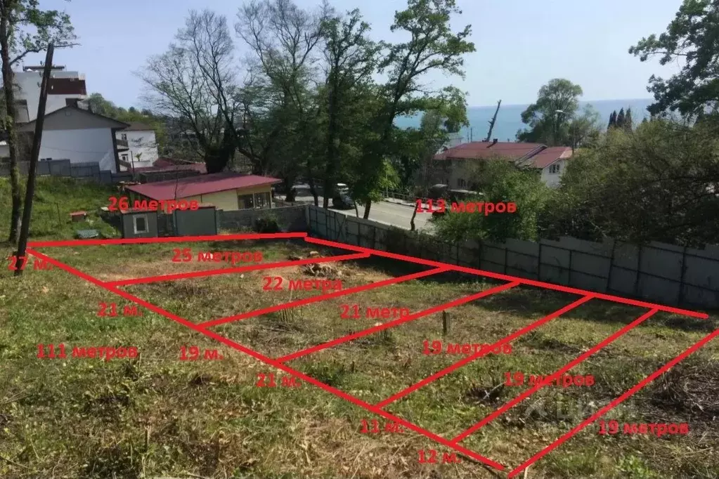 Участок в Краснодарский край, Сочи ул. Декабристов (27.0 сот.) - Фото 1