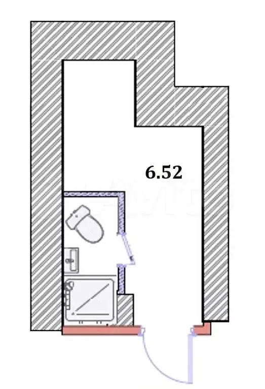 Апартаменты-студия, 10 м, 1/5 эт. - Фото 0