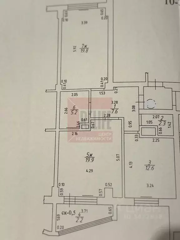 2-к кв. Калининградская область, Калининград Батальная ул., 94 (68.0 ... - Фото 1