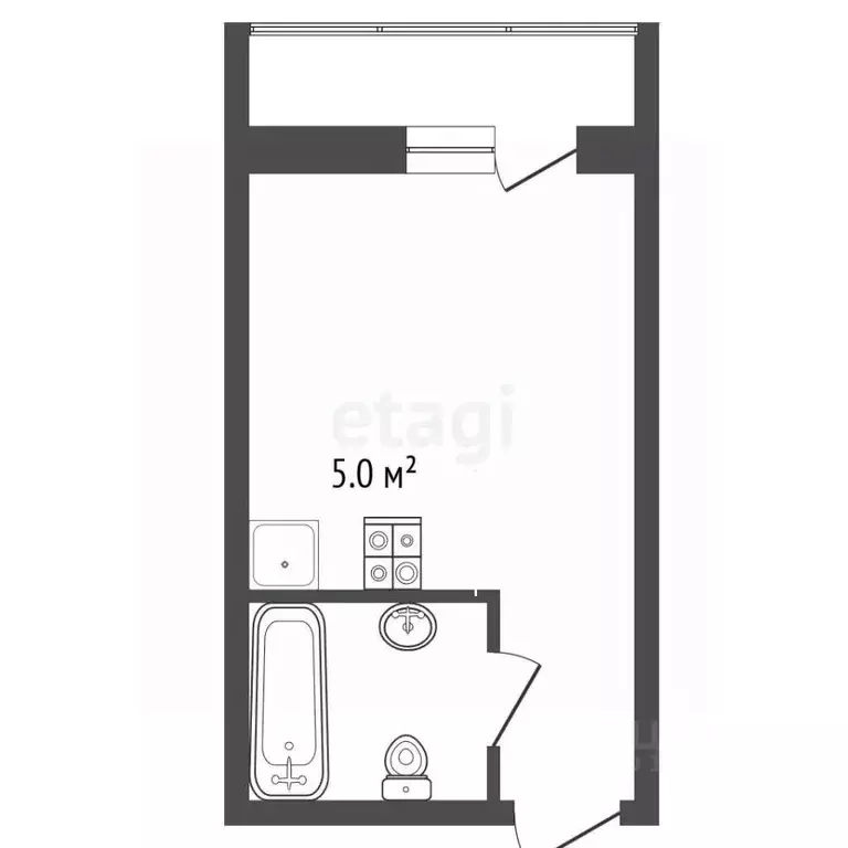 Студия Москва Тюменский проезд, 3к8 (21.0 м) - Фото 2