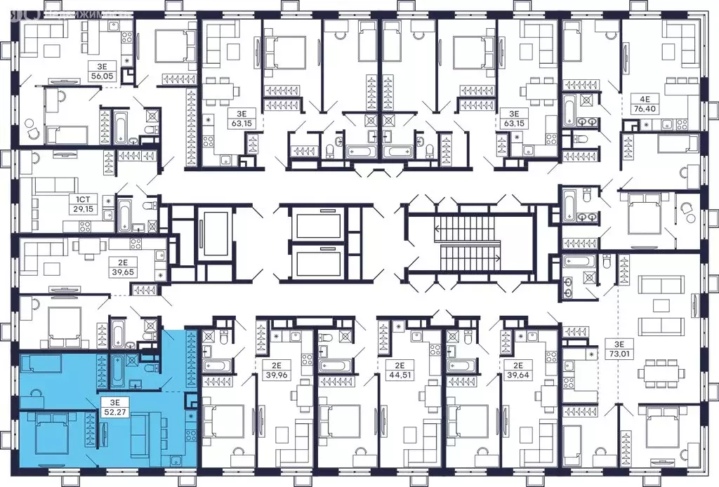 2-комнатная квартира: Красногорск, микрорайон Павшино, ЖК Тетрис, к7 ... - Фото 2