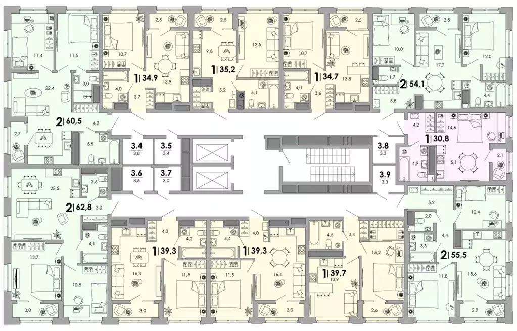 2-к кв. Владимирская область, Владимир Октябрьский военный городок,  ... - Фото 2