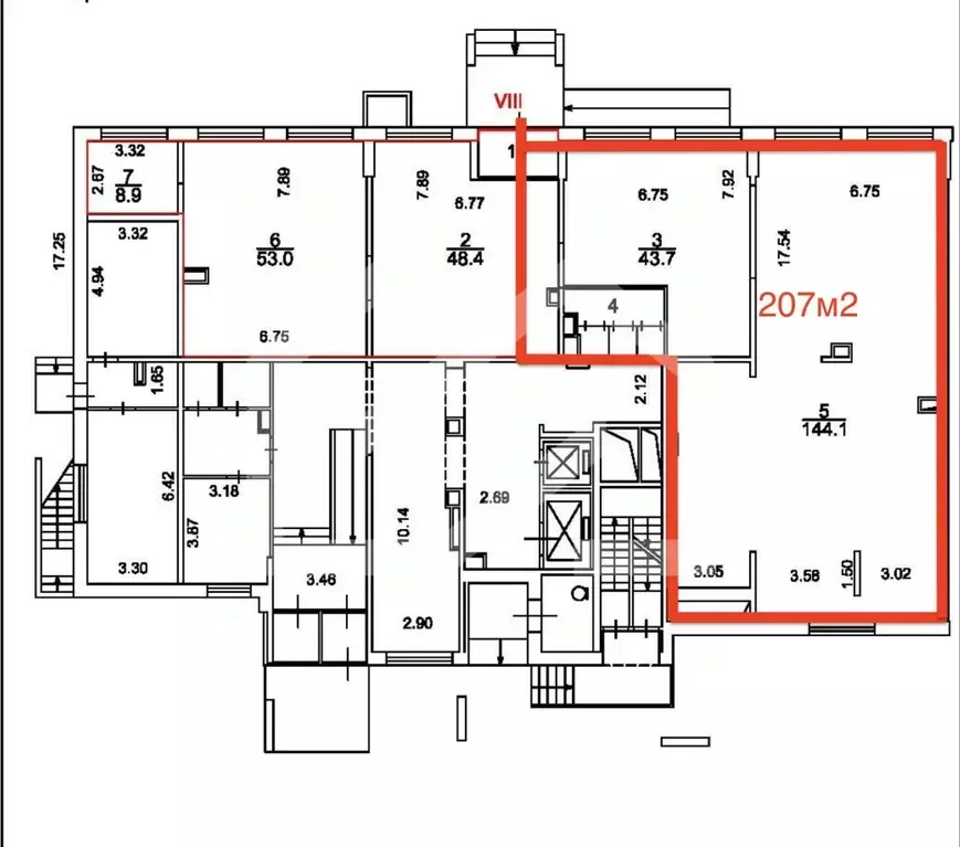 Помещение свободного назначения в Москва ул. Мельникова, 3к7 (207 м) - Фото 2