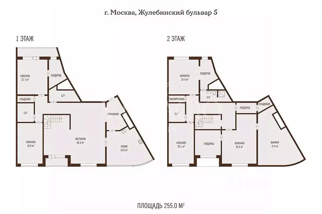 5-к кв. Москва Жулебинский бул., 5 (255.0 м) - Фото 1