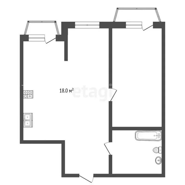 2-комнатная квартира: Пятигорск, улица Пестова, 15 (58.5 м) - Фото 0