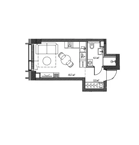 Продаётся квартира-студия, 23.2 м - Фото 0