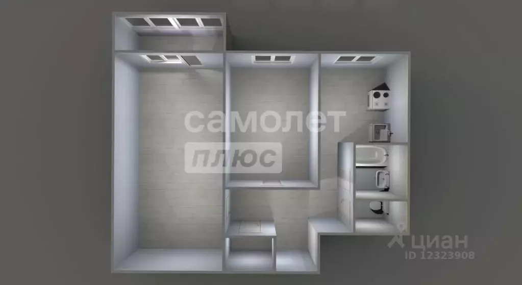 2-к кв. Московская область, Подольск Климовск мкр, просп. 50 лет ... - Фото 2