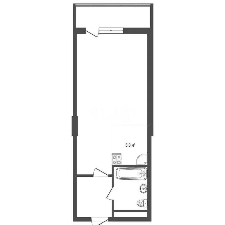 Квартира-студия: Анапа, Рождественская улица, 55к3 (34.5 м) - Фото 1