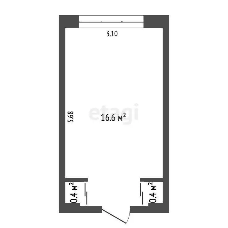 1к в -комнатной квартире (17.4 м) - Фото 1