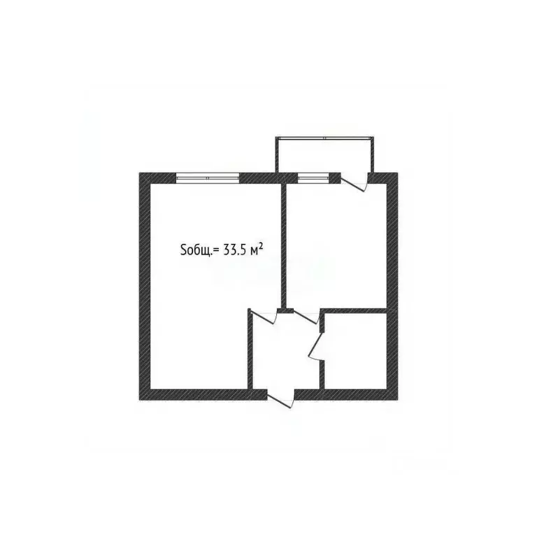1-к кв. Брянская область, Брянск пер. Менжинского, 74 (33.5 м) - Фото 0
