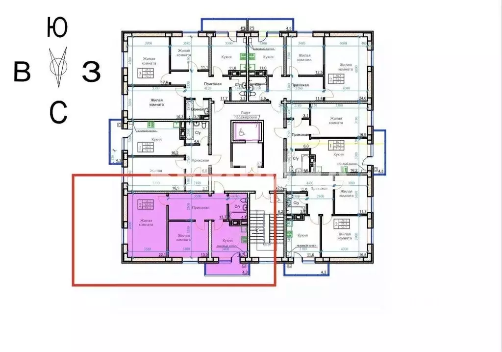 2-к кв. Ставропольский край, Ессентуки ул. Маяковского, 19А (68.2 м) - Фото 1