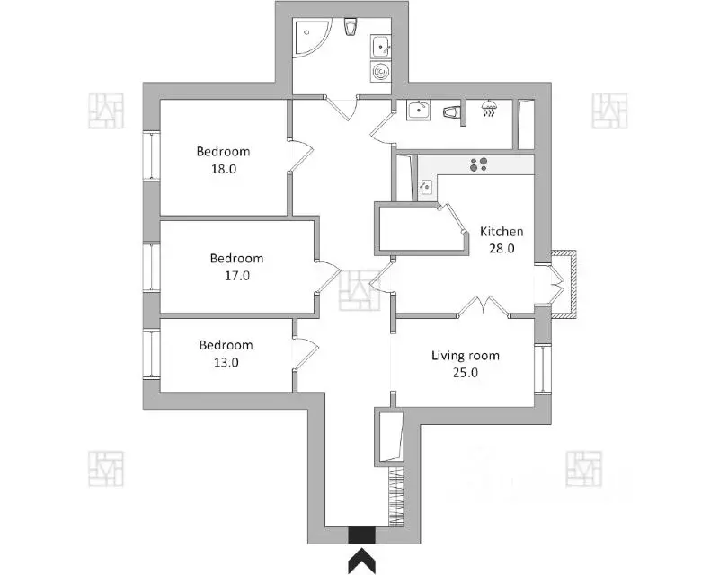 5-к кв. Москва Тверская ул., 8К2 (120.0 м) - Фото 1